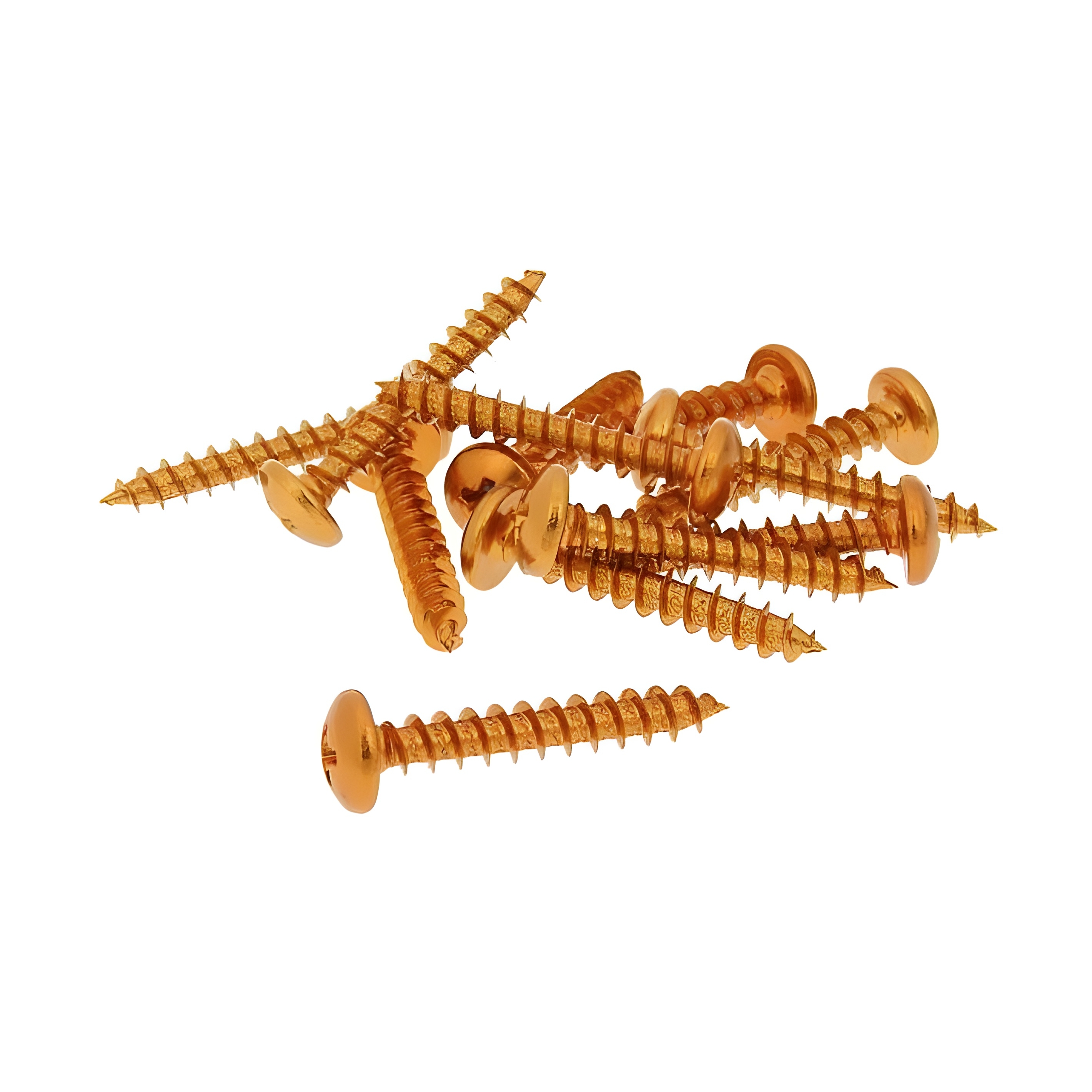 Screw set 12 pieces of cladding orange - 5x30