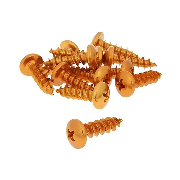 Schraubensatz 12 Stück Verkleidung orange - 6x20