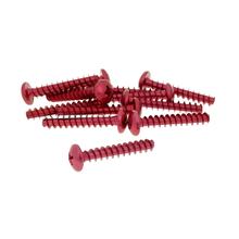 Schraubensatz 12 Stück Verkleidung rot - 5x30