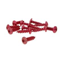 Schraubensatz 12 Stück Verkleidung rot - 6x20
