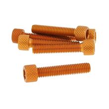 6-delige zeskantschroefset, aluminium, oranje - M6x30