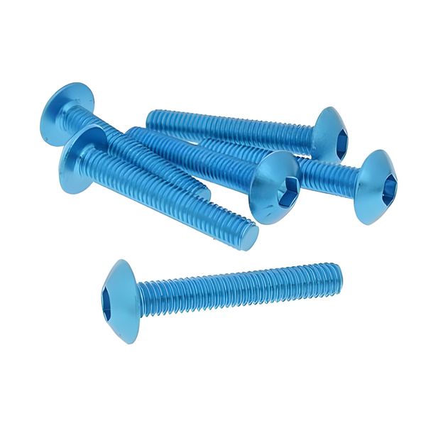 Juego de tornillos 6 piezas carenado azul - M5x30