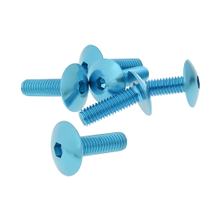 Schroevenset 6-delig kuip blauw - M6x20
