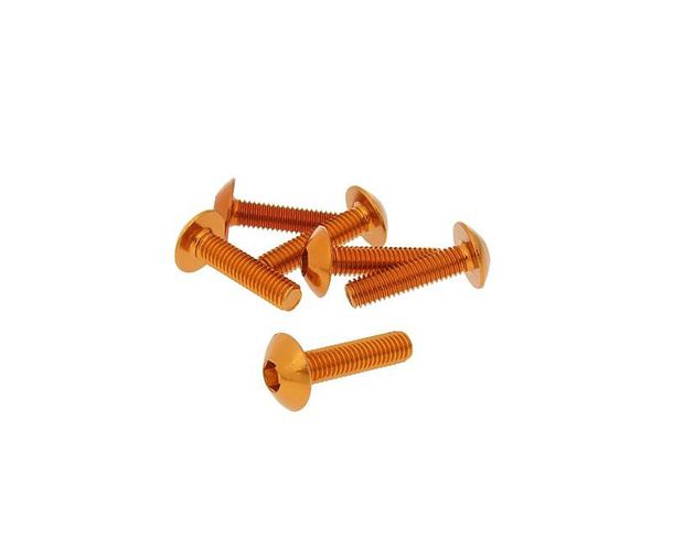Schraubensatz 6 Stück Verkleidung orange - M5x20