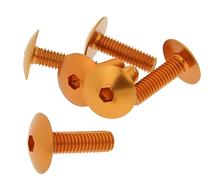 Set van 6 schroeven voor oranje afdekkap - M6x20