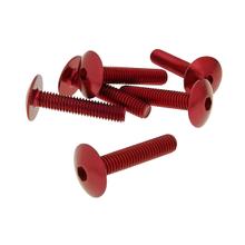 Schroevenset 6-delig bekleding rood - M6x30