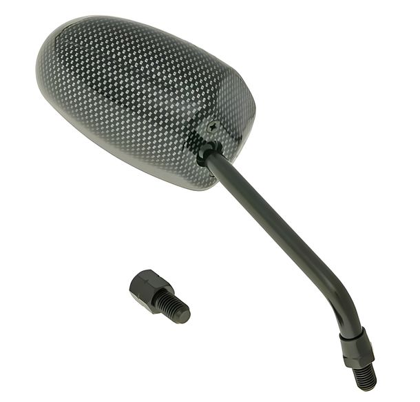 mirror F1 Round Style right side M10 carbon look