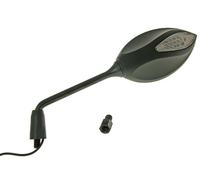Spiegel LED Drop rechts / links M10 schwarz für Yamaha Aerox 5 Cat, Peugeot Jet-Force C-Tech Vespa GTS 3 Super Piaggio Typhoon Speedfight 2 LC AC Gilera