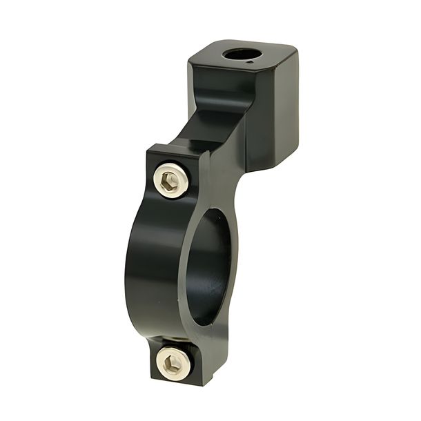Spiegelhalterung CNC 22mm / M8 Linksgewinde - schwarz