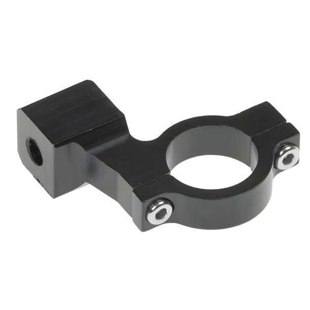 Spiegelhalterung CNC 22mm / M8 Rechtsgewinde - schwarz
