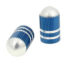 Ventilkappen Set Bullet blau - universal