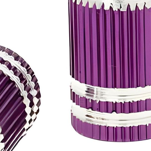 Jeu de bouchons de soupape Bullet violet - universel