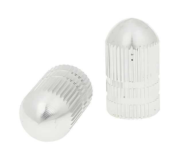 Ventilkappen Set Bullet silber - universal