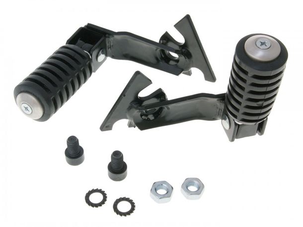 Set poggiapiedi passeggino Buzzetti per Aprilia Scarabeo 100 4T, Street 50 2T