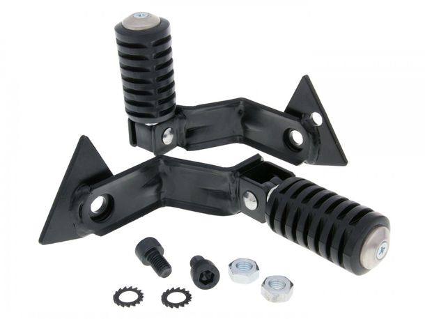 Footrest set pillion Buzzetti for Aprilia Scarabeo 50 4T