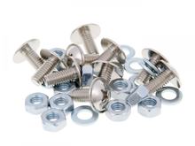 Buzzetti Phillips M6x13 schroevenset met schijven en moeren - elk 10 stuks