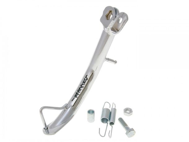 Buzzetti versterkte chromen zijstandaard voor Piaggio Beverly New 300 2010-