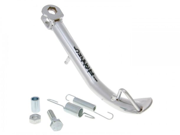 Soporte lateral Buzzetti cromado reforzado para Piaggio Beverly Tourer 300