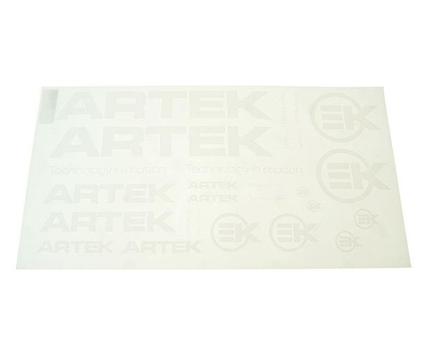 Aufklebersatz ARTEK weiß 44x23cm