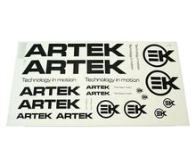 jeu d'autocollants ARTEK noir 44x23cm