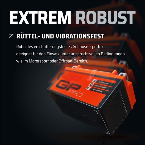 Batteria GP-PRO Gel 12V 5Ah GTX4L-BS (Simile A YB4L-B - Foto 2