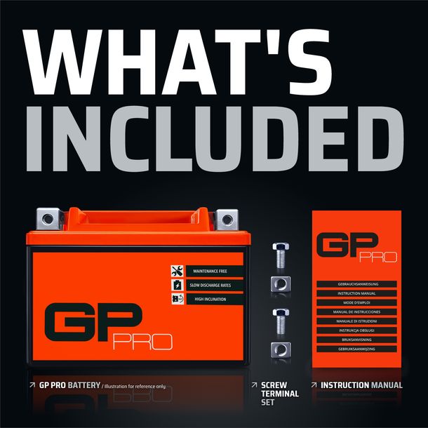 Battery 12V 5Ah GEL GP-PRO GTX4L-BS moto scooter similar YTX4L 50411 50412 – Bild 6