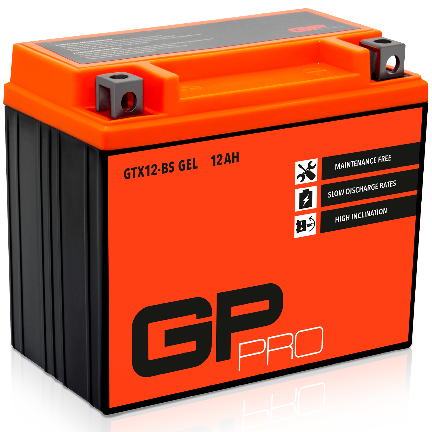 Batterie 12V 12Ah GEL GP-PRO GTX12-BS Roller ähnl. YTX12-BS YTZ10-S 51012 M6014