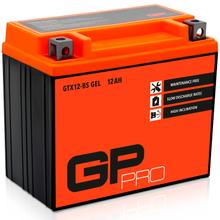 GP-PRO Gel-Batterie 12V 12Ah GTX12-BS Rollerbatterie / Motorradbatterie, wartungsfrei versiegelt vorgeladen ähnlich YTX12-BS / 51012