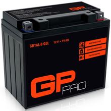 GP-PRO Gel Batterie 12V 19Ah GB16L-B Batterie moto, sans entretien scellée préchargée similaire YB16L-B / CB16L-B / 51911