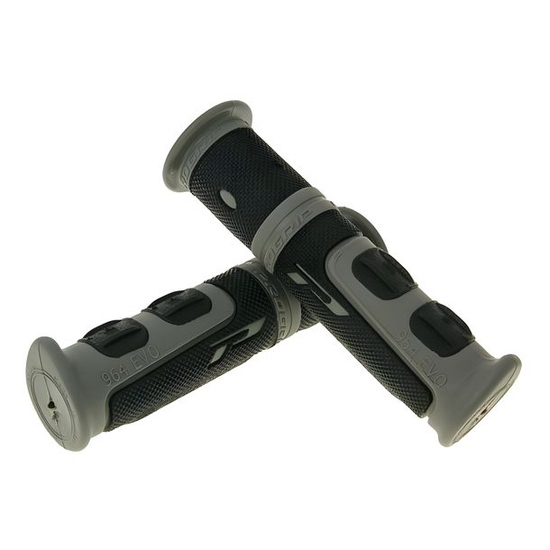 ProGrip 964 ATV Grip Set Black, Gray for Yamaha YFM 9 Raptor, Kymco MXU 5 Aeon Cobra Maxxer 3 LC Adly ATV RS XXL Supersonic 25 Supercross KXR Sport