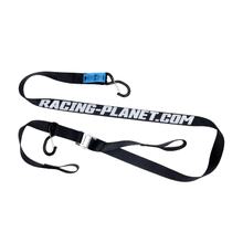 Set Cinghie di Fissaggio 35mm con Gancio di Sicurezza, Chiusura a Leva e Anello per Tetto Soft-Top, Extra Resistenti, 2 Pezzi