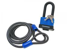 cavo d'acciaio di sicurezza incl. Lucchetto 1,8m x 8mm