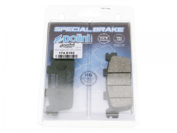 Brake pads Polini organic for Kymco K-XCT, People GT, S, X-Citing, New
