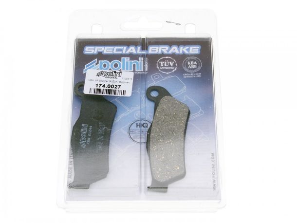 Bremsbeläge Polini organisch für MBK Skyliner Yamaha Majesty Piaggio – Bild 1