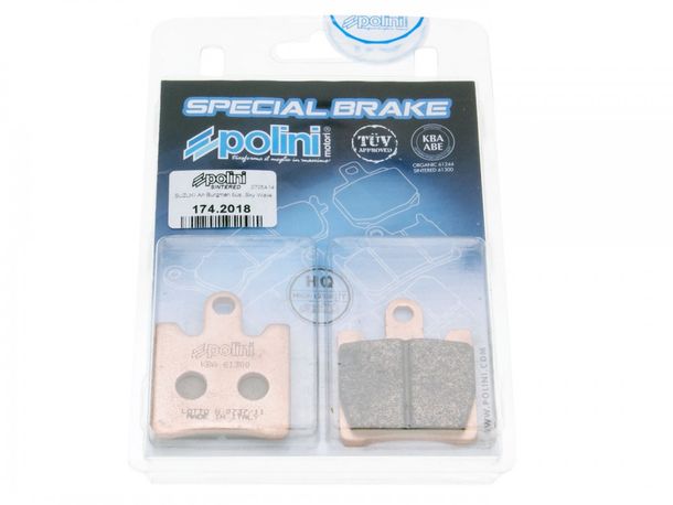 Pastillas de freno Polini sinterizado para Suzuki AN Burgman 250, 400 -2006