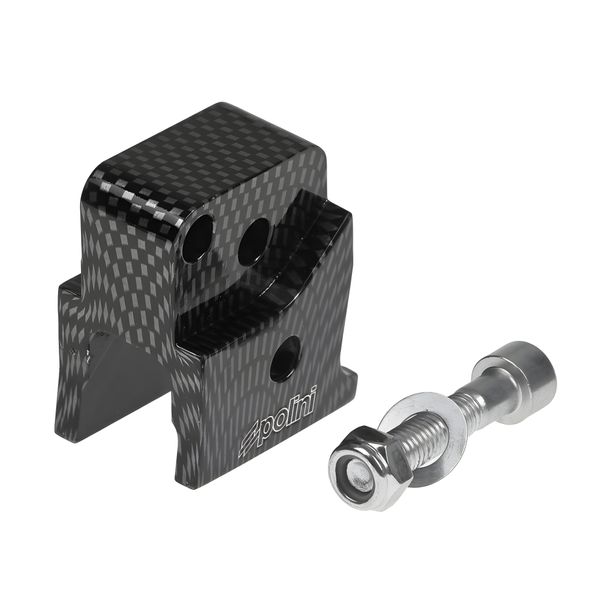 Polini CNC 2-hole carbon look for Peugeot