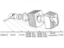 Pistone pin Clip di ritegno Polini 10 mm per Piaggio, Vespa Ciao
