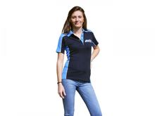 Polo Shirt Frauen Polini Race Team navy/hellblau Größe S