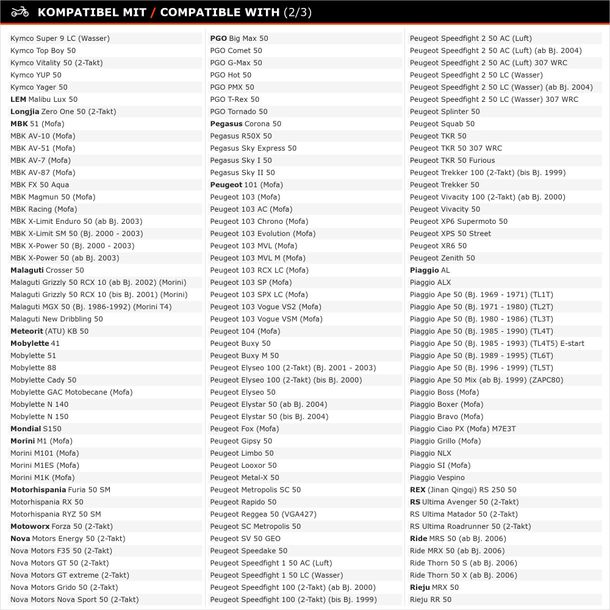 Carburateur Polini CP 21mm avec bride et levier de starter – Bild 16