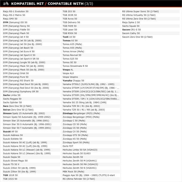 Carburateur Polini CP 21mm avec bride et levier de starter – Bild 17