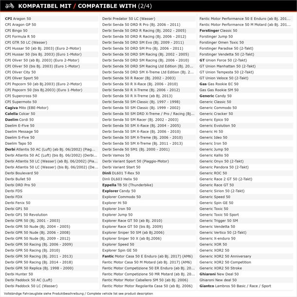 Vergaser Polini CP 23mm Seilzug Choke für Roller Scooter – Bild 17