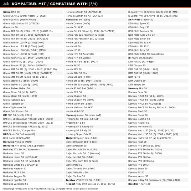 Vergaser Polini CP 23mm Seilzug Choke für Roller Scooter – Bild 18