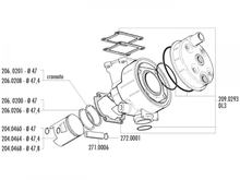 Joint cylindre Polini Sport 70cc set pour Benelli Diable, Printemps, Malaguti Minarelli MRX DL3 50