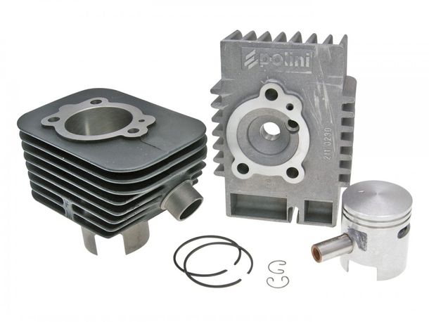 Cilindro Polini fundido pasadores de pistón Racing 63ccm 12 mm de hierro para Piaggio Si, CBA, Eco, Bravo