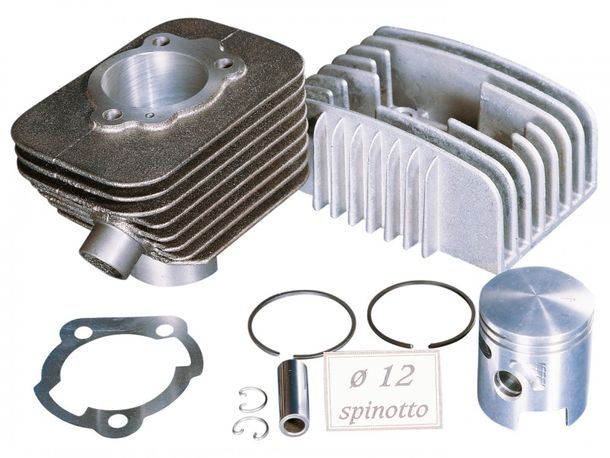 Cilindro Polini ghisa Sport 57ccm 12mm spinotti per Piaggio, Vespa Bravo, capo, Grillo, SI