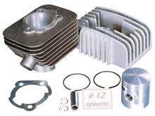 Cilindro Polini ghisa Sport 57ccm 12mm spinotti per Piaggio, Vespa Bravo, capo, Grillo, SI