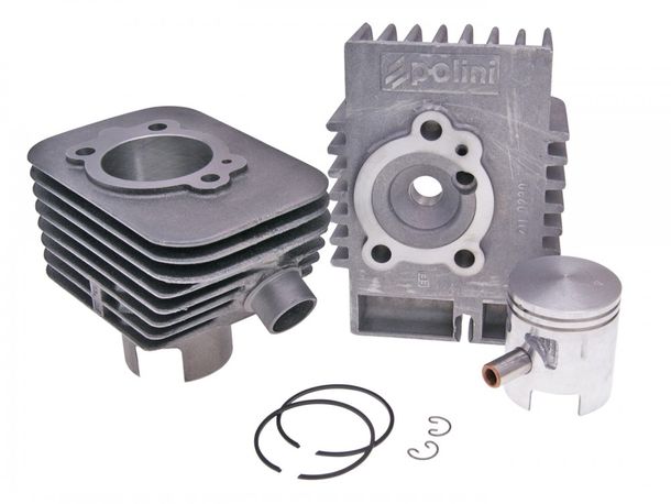 Cilindro Polini ghisa Sport 63ccm 10mm spinotti per Piaggio, Vespa Bravo, capo, Grillo, SI