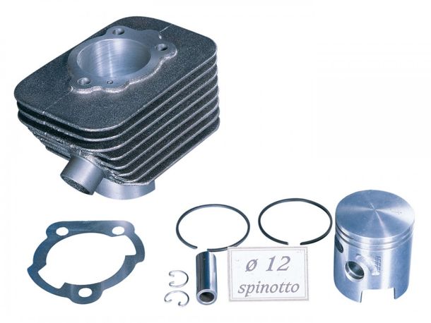 Cilindro Polini fundido pasadores de pistón Sport 63ccm 12 mm de hierro sin cabeza para Piaggio Boxer, Bravo, CBA, Ciao, Eco, Grillo, Si