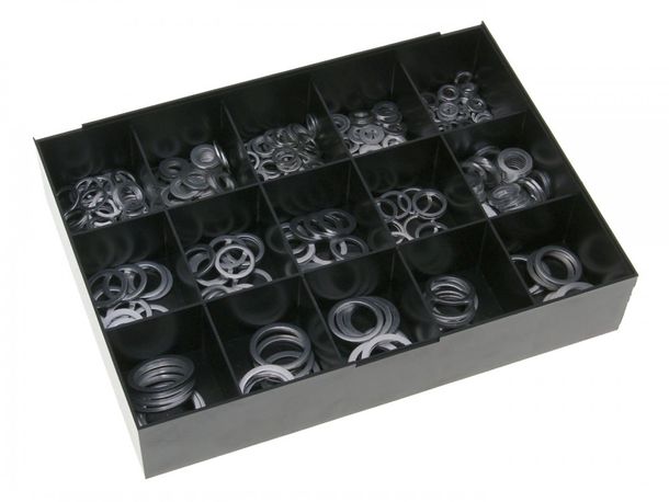 Assortiment de bagues d'étanchéité en aluminium (400 pièces assorties)
