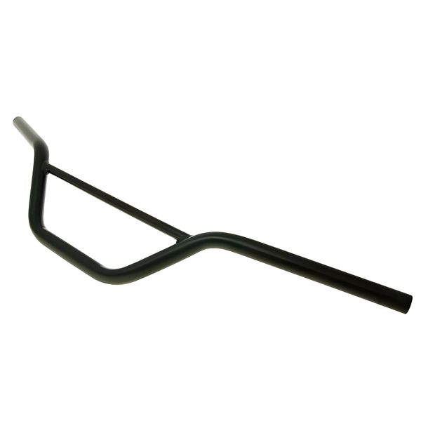 Zwart stuur met een buisdiameter van 22 mm